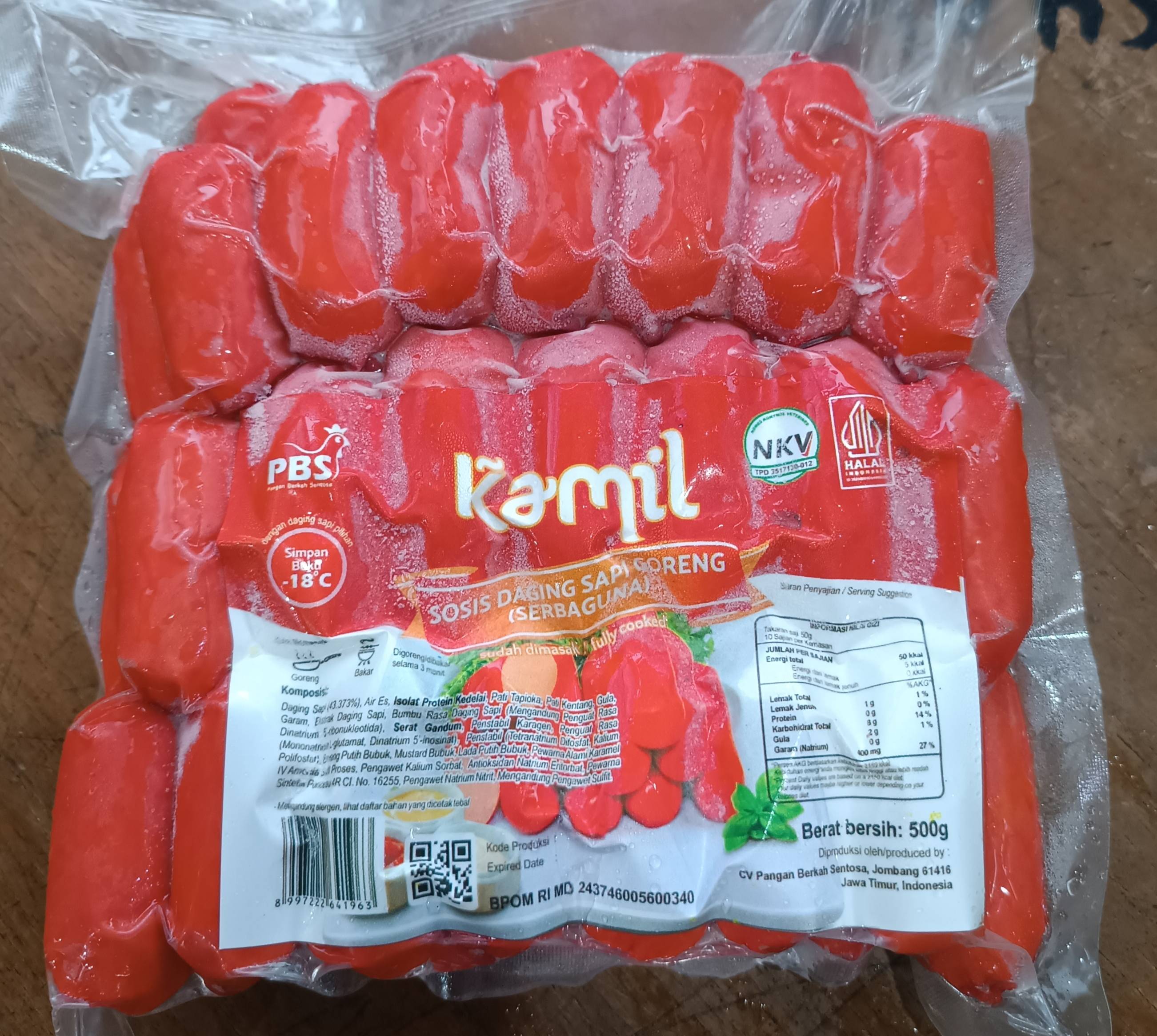 Sosis Kamil Merah Cocktail 500gr