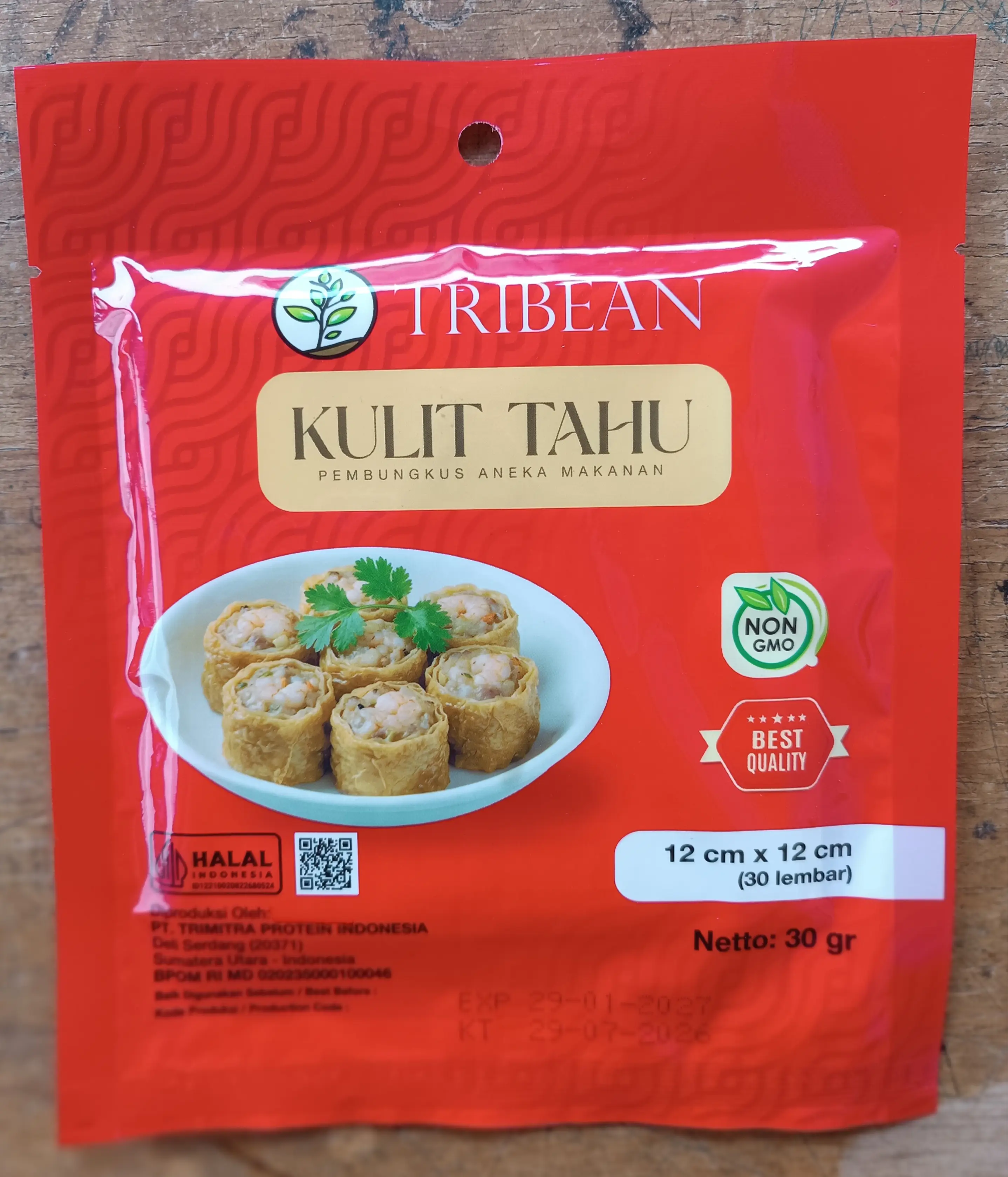 TRIBEAN KULIT TAHU 12×12 CM 