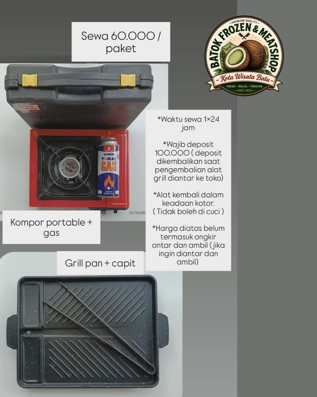 Sewa Kompor portable paket 1